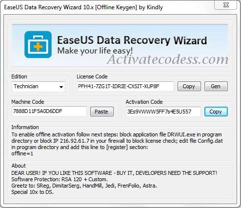 Serial key easeus data recovery